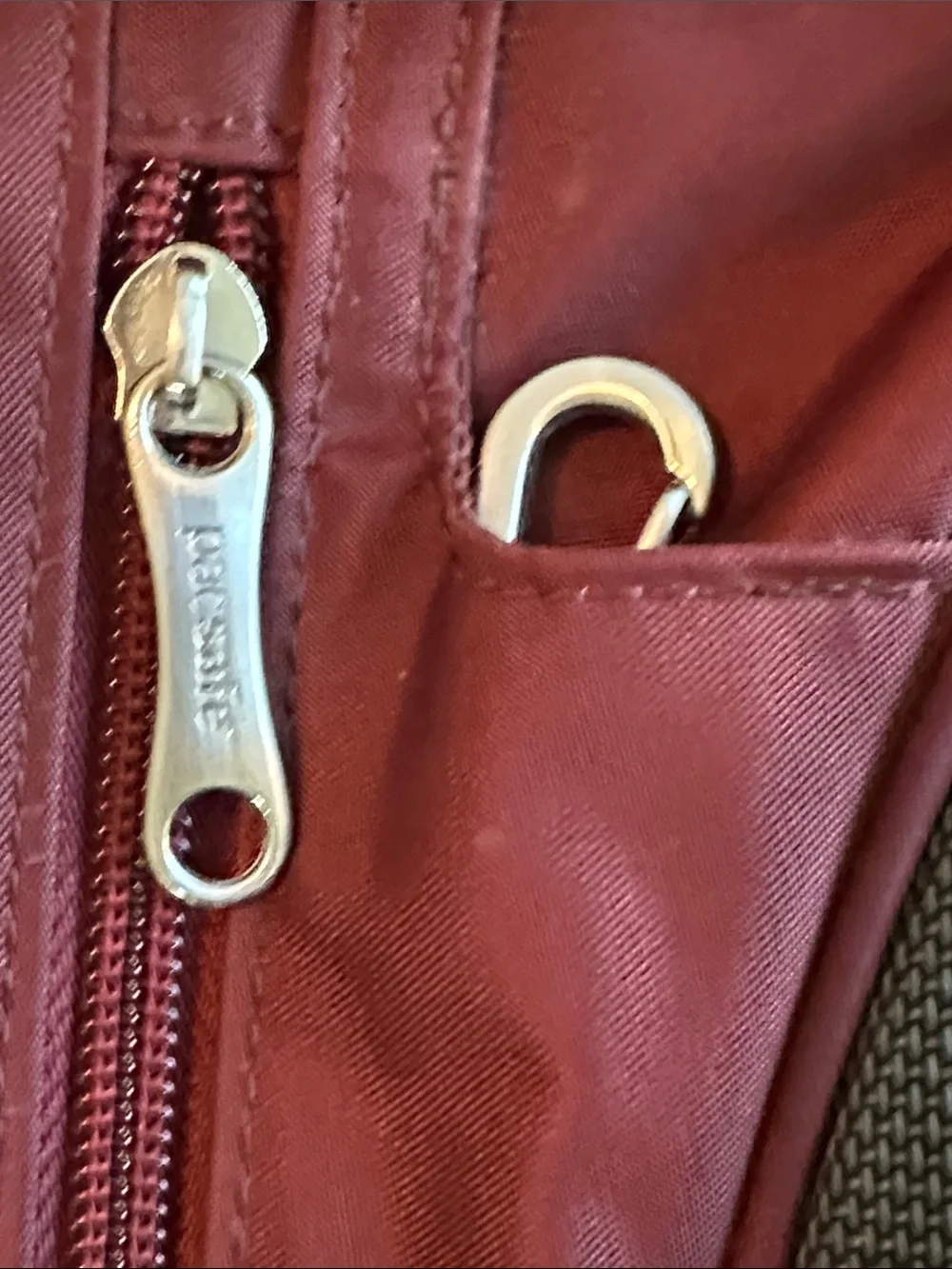 Pacsafe B200 daily Two-Tone Grey & Burgundy Backpack